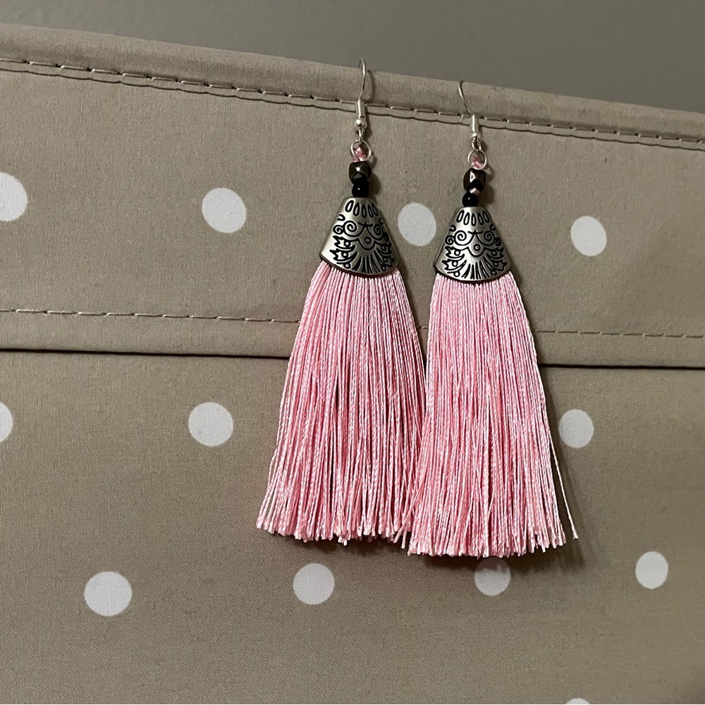 Tassel Earrings. Hand Assembled.